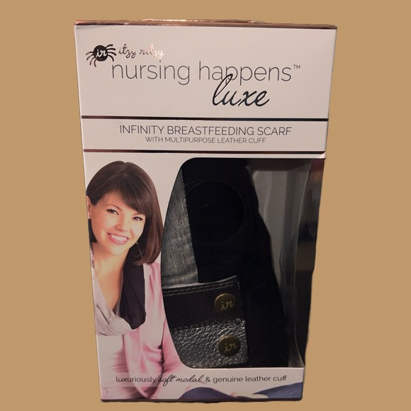 Itzy Ritzy Nursing Happens Luxe ♾ Breastfeeding Scarf W/Reminder Cuff Bracelet - Picture 1 of 5